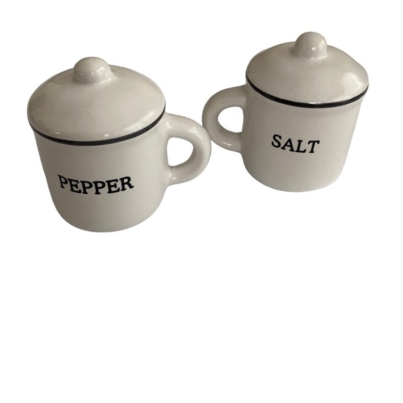 Tableware salt & pepper ceramic set - Picture 1 of 15